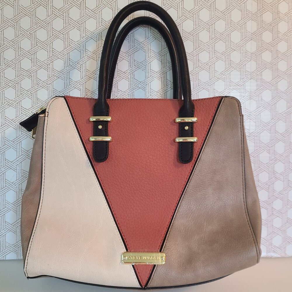 Steve Madden Fall Fashion: Tri Color Purse. New Without Tags - No Strap